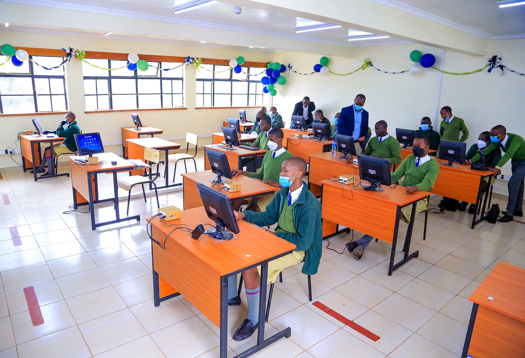 Alliance High School Lab Launch - Principal and Students